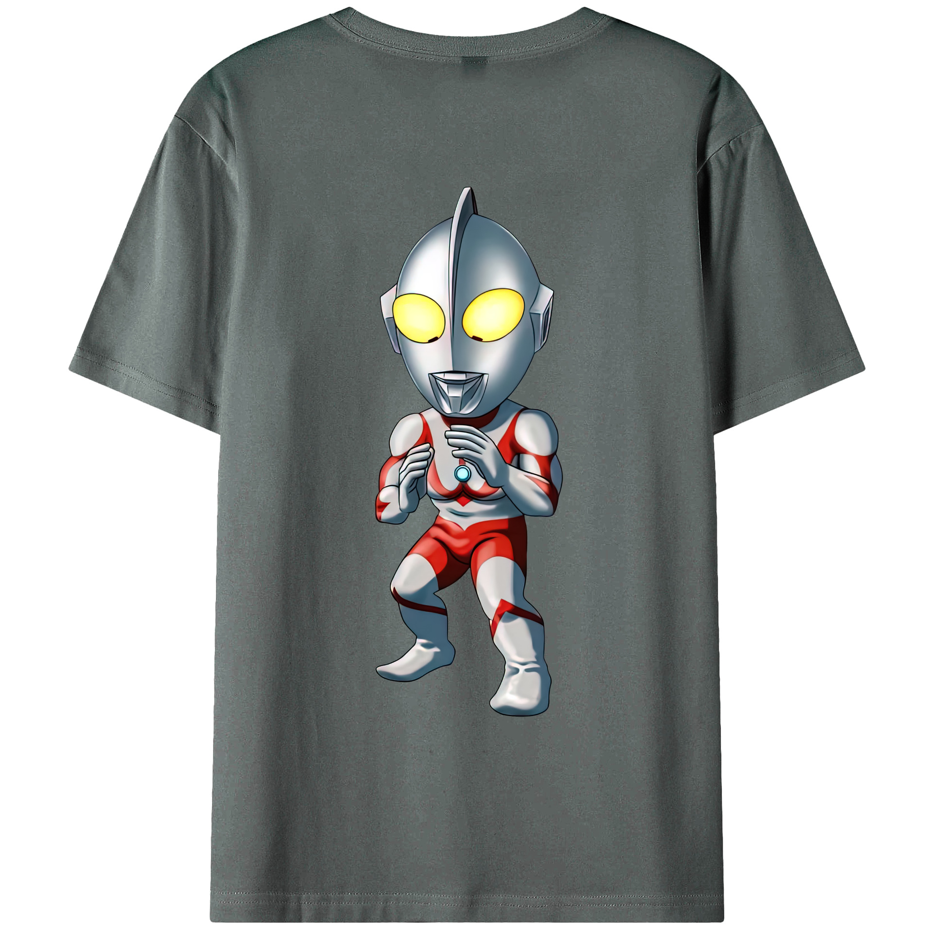（画像用） ウルトラマン Ultraman 綿100％ メンズ半袖Tシャツ（バックプリント） 通気性